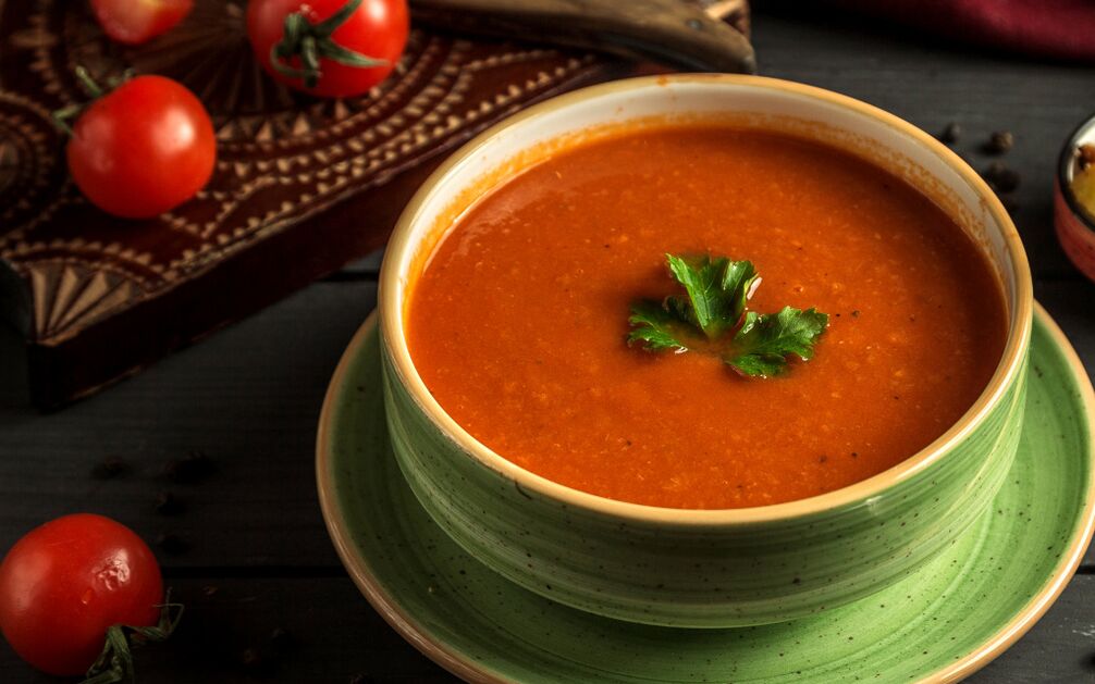 Sopa de verduras licuada para adelgazar adecuadamente